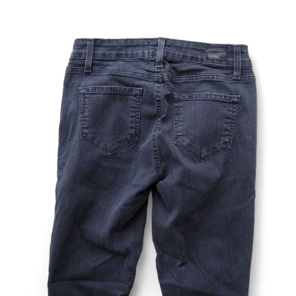 Paige Verdugo Ultra Skinny Raw Hem Dark Wash Denim Jeans Women's 26 - Picture 7 of 11
